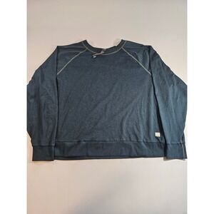 Vuori Sweatshirt Womens XL Teal Performance Crew Neck Raglan Athleisure